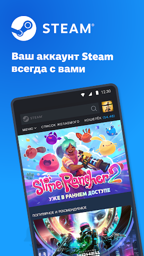 Steam — экран приложения
